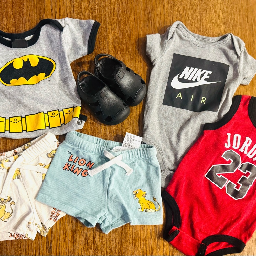 Nike, Batman and Disney Baby Clothing Set